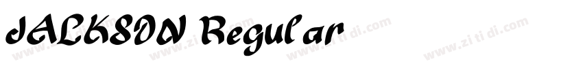 JACKSON Regular字体转换